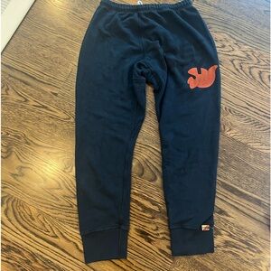 Free city navy cropped fitted sweatpants sz small!